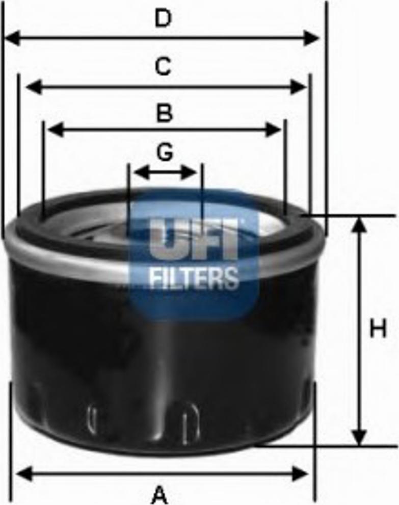 UFI 23.171.01 - Oil Filter autospares.lv