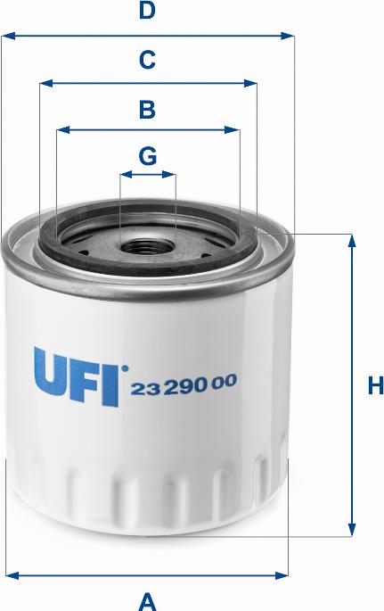 UFI 23.290.00 - Oil Filter autospares.lv