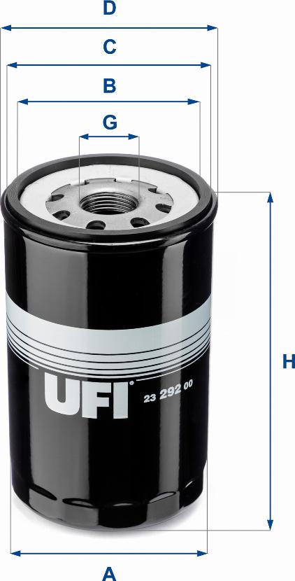 UFI 23.292.00 - Oil Filter autospares.lv