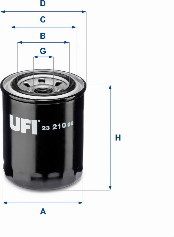 UFI 23.210.00 - Oil Filter autospares.lv