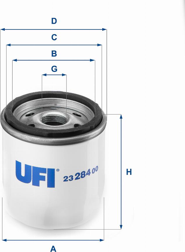 UFI 23.284.00 - Oil Filter autospares.lv