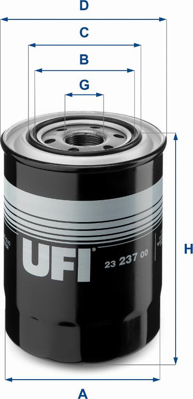 UFI 23.237.00 - Oil Filter autospares.lv