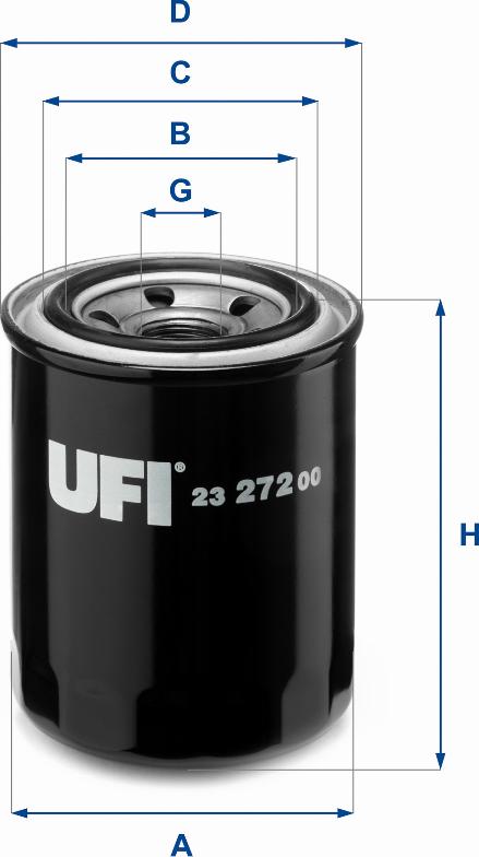 UFI 23.272.00 - Oil Filter autospares.lv