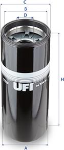 UFI 23.734.00 - Oil Filter autospares.lv