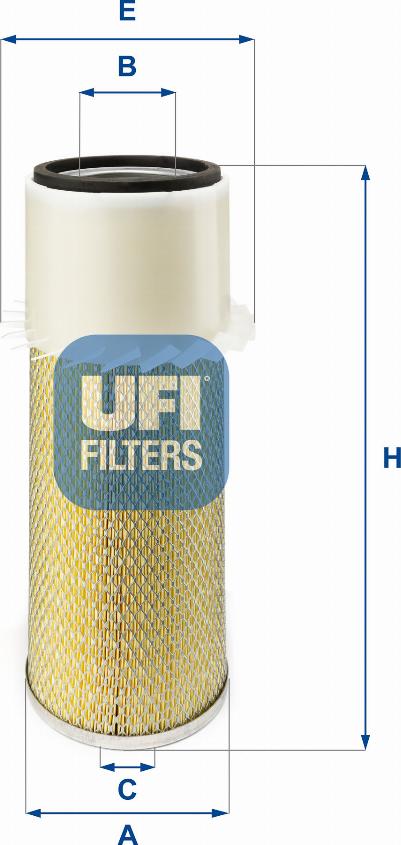 UFI 27.932.00 - Air Filter, engine autospares.lv