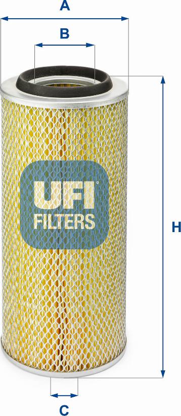 UFI 27.828.00 - Air Filter, engine autospares.lv