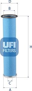 UFI 27.438.00 - Air Filter, engine autospares.lv