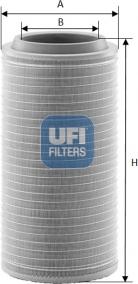 UFI 27.558.00 - Air Filter, engine autospares.lv