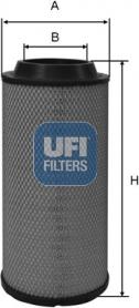 UFI 27.510.00 - Air Filter, engine autospares.lv