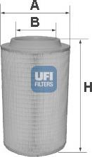 UFI 27.627.00 - Air Filter, engine autospares.lv