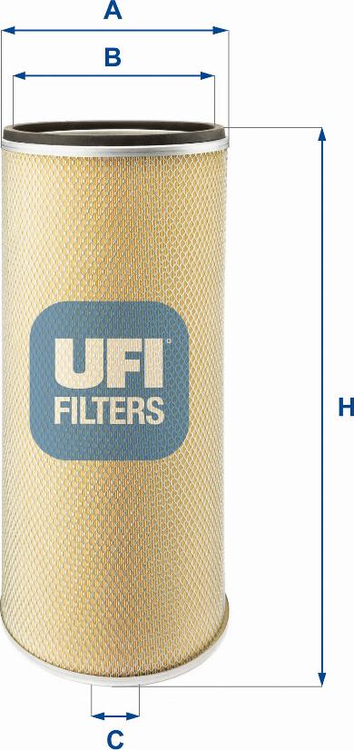 UFI 27.025.00 - Air Filter, engine autospares.lv