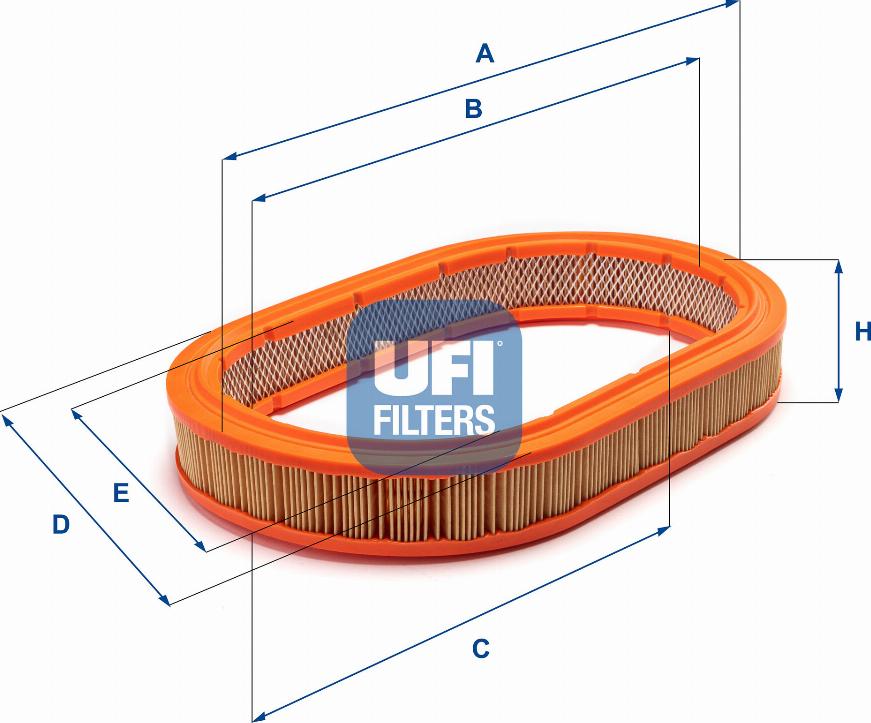 UFI 27.076.00 - Air Filter, engine autospares.lv