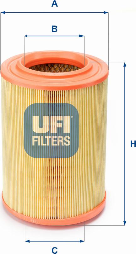 UFI 27.195.00 - Air Filter, engine autospares.lv