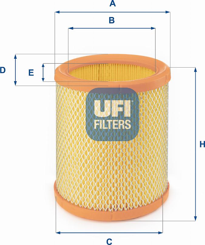 UFI 27.196.00 - Air Filter, engine autospares.lv