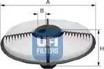 UFI 27.199.00 - Air Filter, engine autospares.lv