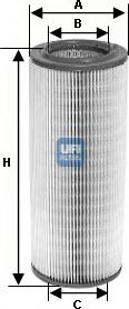 UFI 27.601.00 - Air Filter, engine autospares.lv