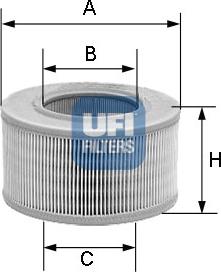 UFI 27.726.00 - Air Filter, engine autospares.lv