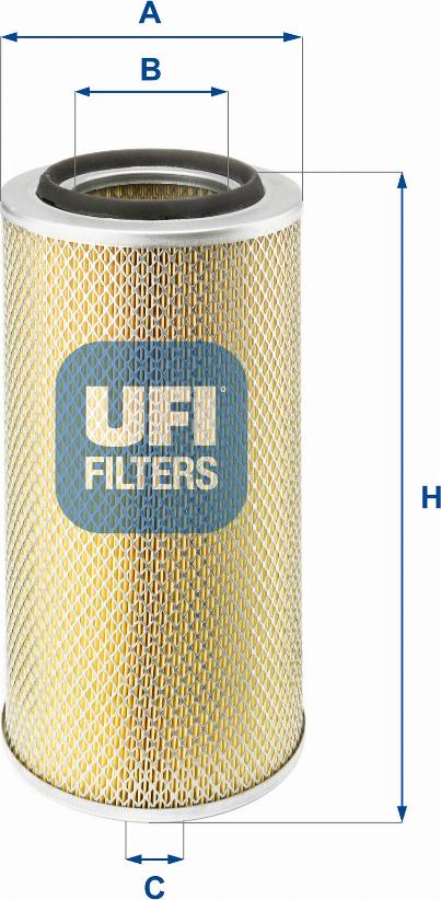 UFI 27.802.00 - Air Filter, engine autospares.lv