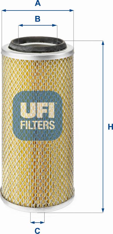 UFI 27.881.00 - Air Filter, engine autospares.lv
