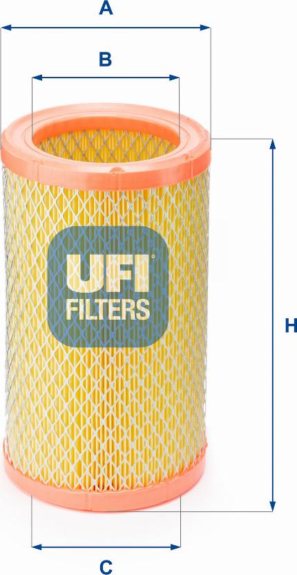 UFI 27.824.00 - Air Filter, engine autospares.lv