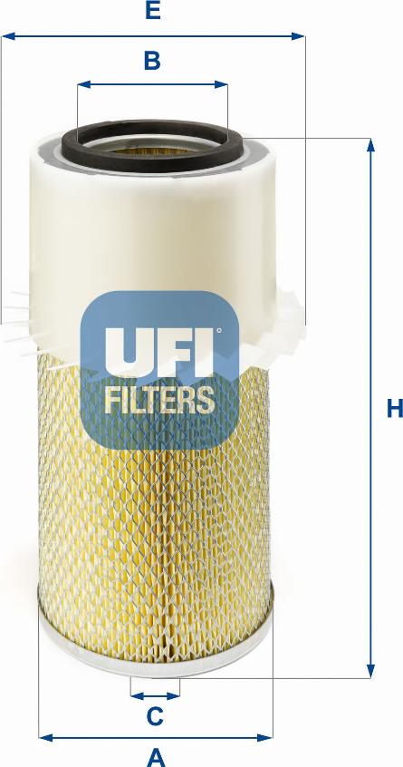 UFI 27.878.00 - Air Filter, engine autospares.lv