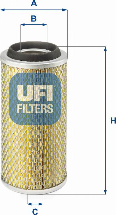 UFI 27.801.00 - Air Filter, engine autospares.lv