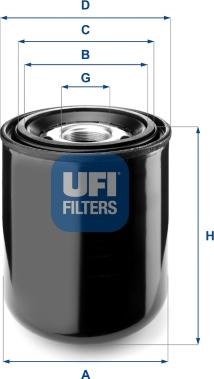 UFI 27.259.00 - Air Dryer Cartridge, compressed-air system autospares.lv