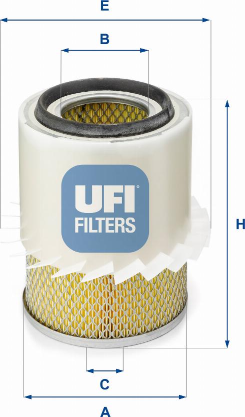 UFI 27.282.00 - Air Filter, engine autospares.lv