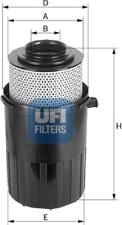 UFI 27.231.00 - Air Filter, engine autospares.lv