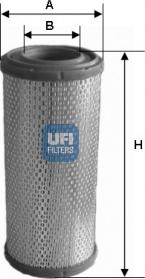 UFI 27.233.00 - Air Filter, engine autospares.lv