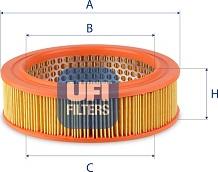 UFI 27.720.00 - Air Filter, engine autospares.lv