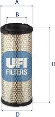 UFI 27.A02.00 - Air Filter, engine autospares.lv