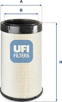 UFI 27.B67.00 - Air Filter, engine autospares.lv