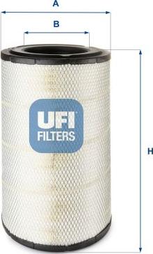 UFI 27.C81.00 - Air Filter, engine autospares.lv