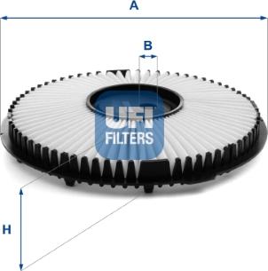UFI 27.E44.00 - Air Filter, engine autospares.lv