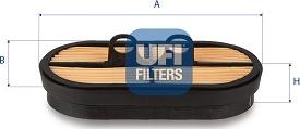 UFI 27.G87.00 - Air Filter, engine autospares.lv