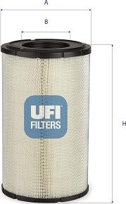 UFI 27.H98.00 - Air Filter, engine autospares.lv