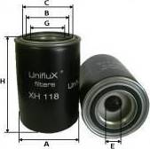 Uniflux Filters XH118 - Hydraulic Filter, leveling control autospares.lv