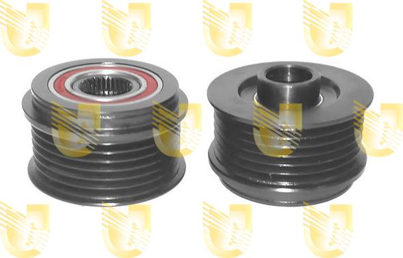 Unigom 431707 - Pulley, alternator, freewheel clutch autospares.lv