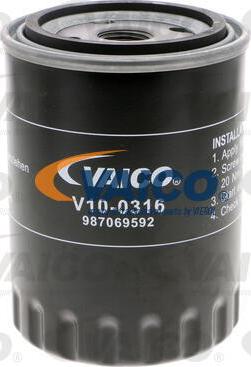 VAICO V10-0316 - Oil Filter autospares.lv