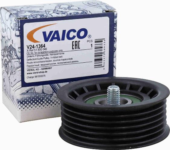 VAICO V24-1364 - Pulley, v-ribbed belt autospares.lv