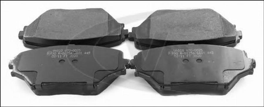 VAICO V70-0025 - Brake Pad Set, disc brake autospares.lv