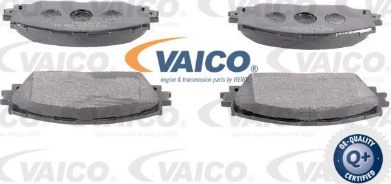 VAICO V70-0217 - Brake Pad Set, disc brake autospares.lv