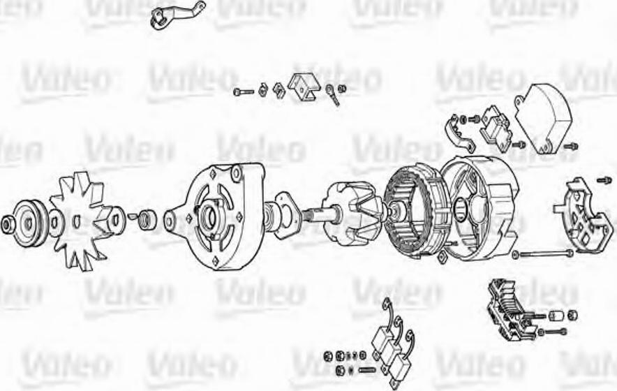 Valeo 9AL5050K - Voltage regulator, alternator autospares.lv