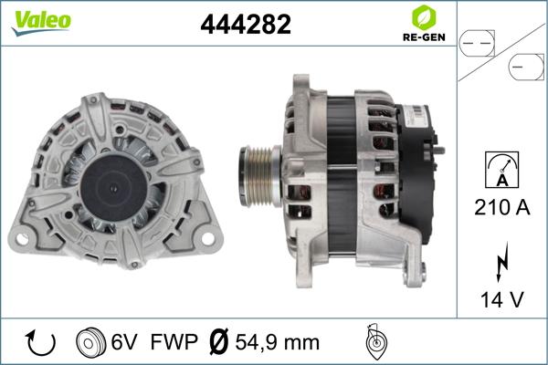 Valeo 444282 - Alternator autospares.lv