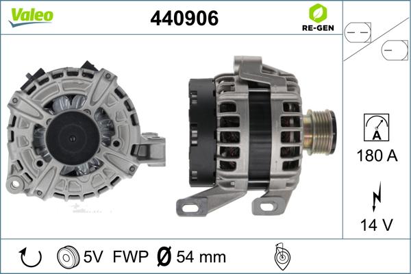 Valeo 440906 - Alternator autospares.lv