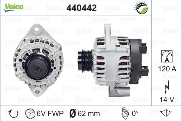 Valeo 440442 - Alternator autospares.lv