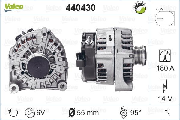 Valeo 440430 - Alternator autospares.lv