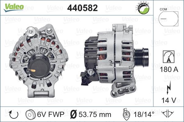 Valeo 440582 - Alternator autospares.lv