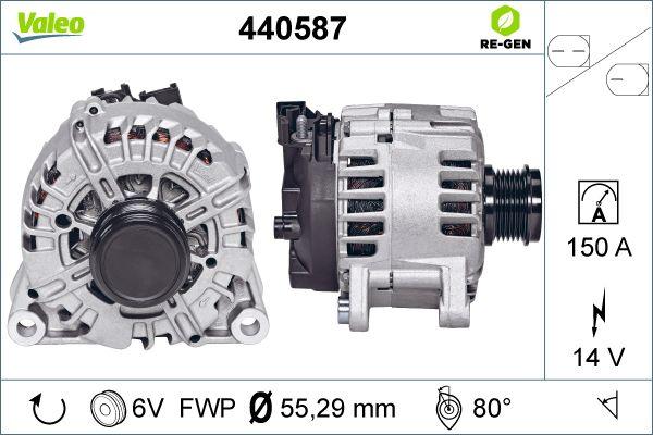 Valeo 440587 - Alternator autospares.lv